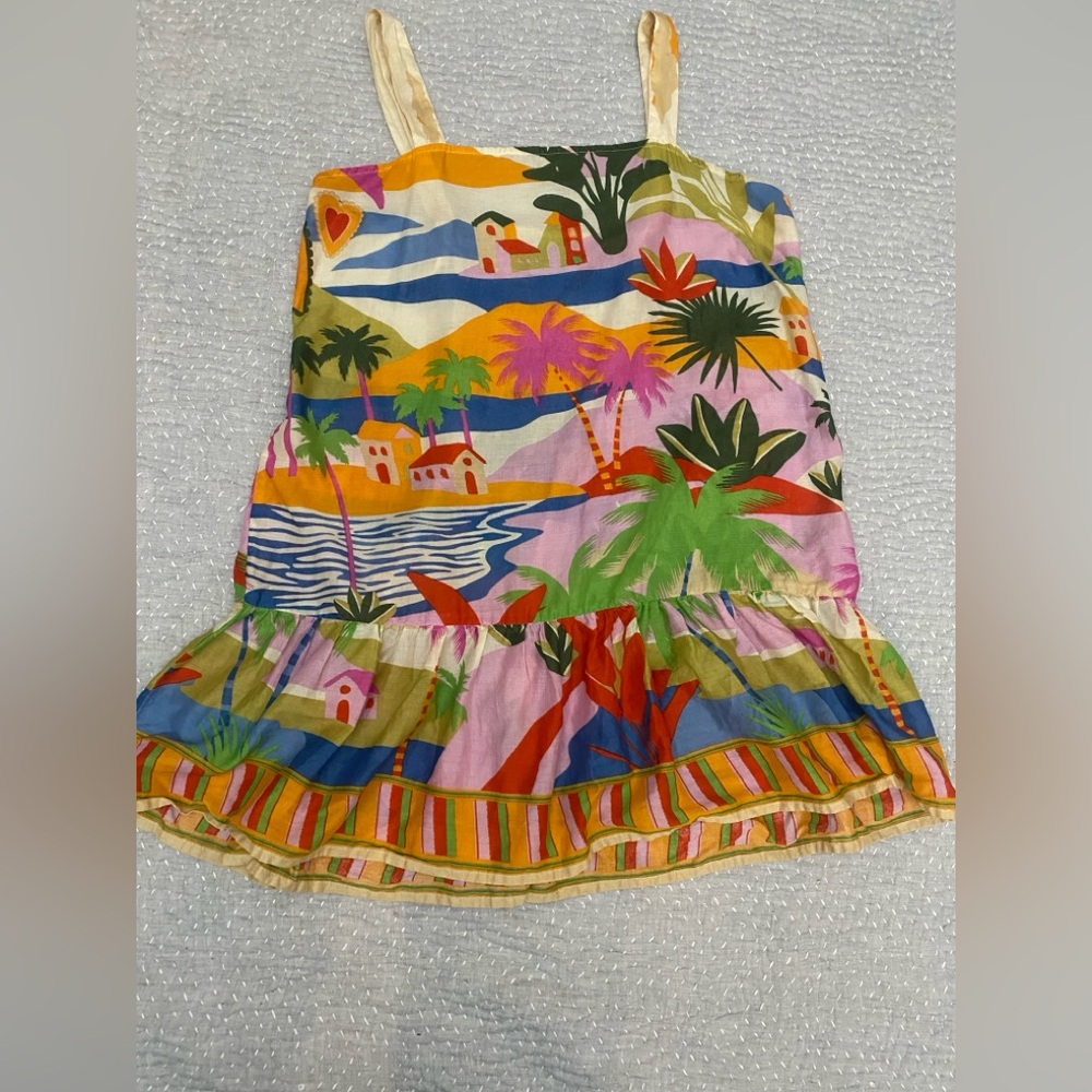 True Destinations Tropical Print Dress